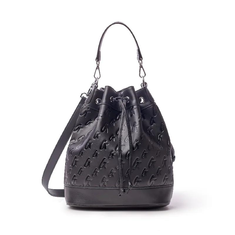 MONOGRAM LARGE BUCKET BAG MATTE BLACK