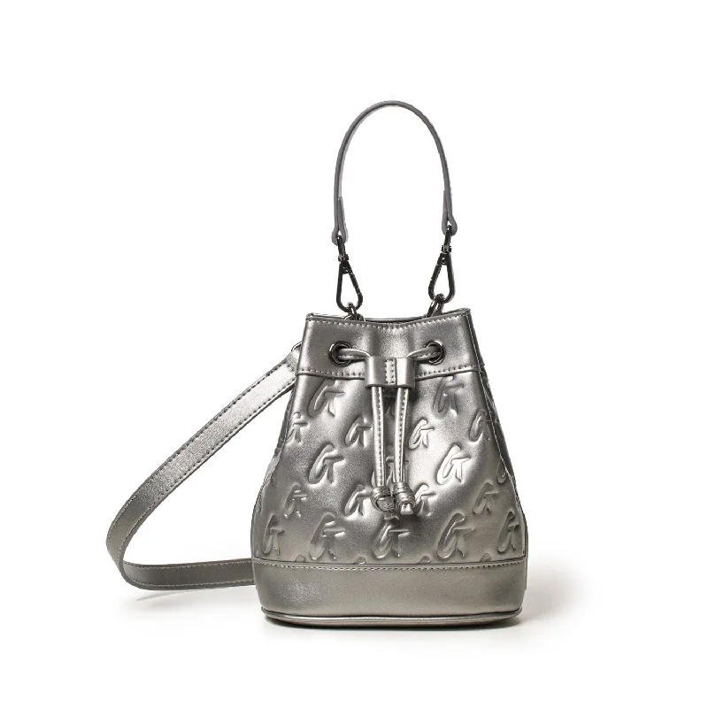 MONOGRAM MINI BUCKET BAG PLATINUM