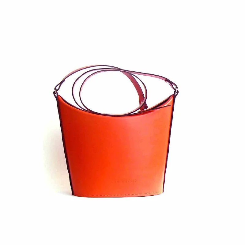 The Heather Bucket - Orange leather