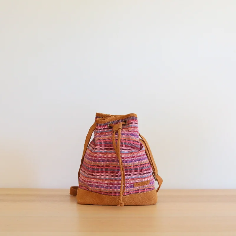 WOVEN Drawstring Bucket Bag